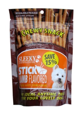 Sleeky Stick Lamb Flavoured Chewy Snack For Dogs 175G